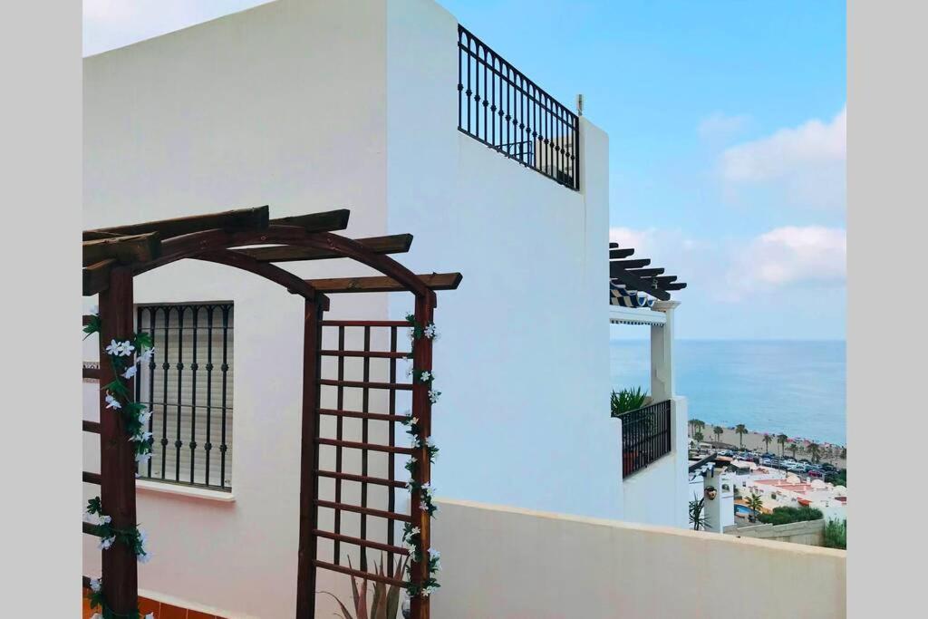Penthouse With Large Terrace And Roof Solarium, With Amazing Sea Views Apartment Mojacar Exterior photo