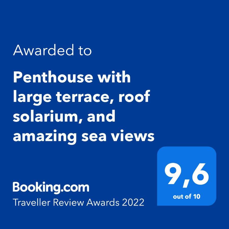 Penthouse With Large Terrace And Roof Solarium, With Amazing Sea Views Apartment Mojacar Exterior photo